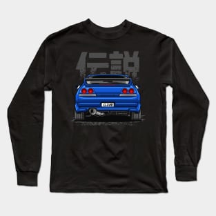 Monster Skyline GTR R33 (Paradise Blue) Long Sleeve T-Shirt